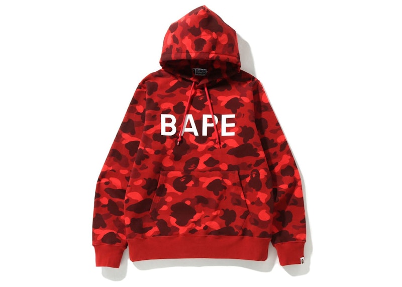 BAPE Color Camo Bape Pullover Hoodie SS23 Red Men s SS23 US