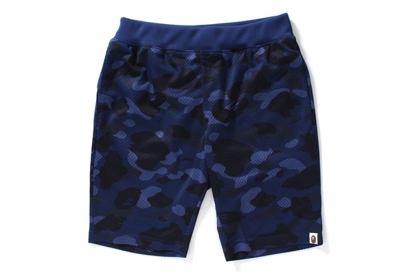 BAPE Color Camo Basketball Mesh Shorts Navy Men's - US