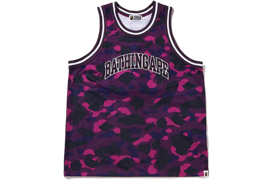 BAPE Color Camo Basketball Tank Top Purple