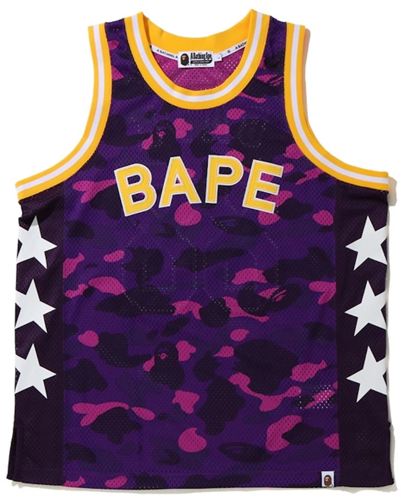 Bape Color Camo Bape Basketball Tank Top 'Red' | Men's Size M