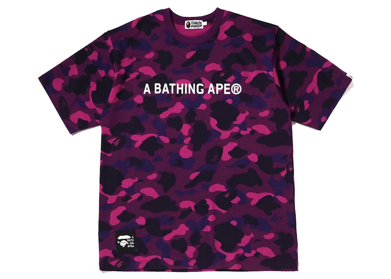 Bape purple 2025 camo crewneck