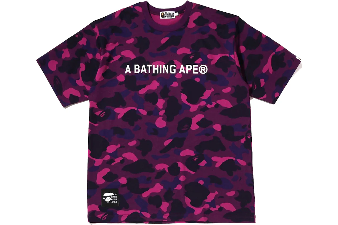BAPE Color Camo Bathing Ape Relaxed Fit Tee Purple