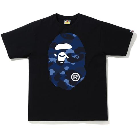 BAPE Color Camo Big Ape Head T-Shirt (SS20) Black/Navy - SS20 男士- TW