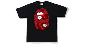 BAPE Color Camo Big Ape Head T-Shirt (SS20) Black/Red