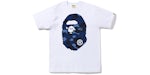 Camiseta BAPE Color Camo Big Ape Head en blanco/azul