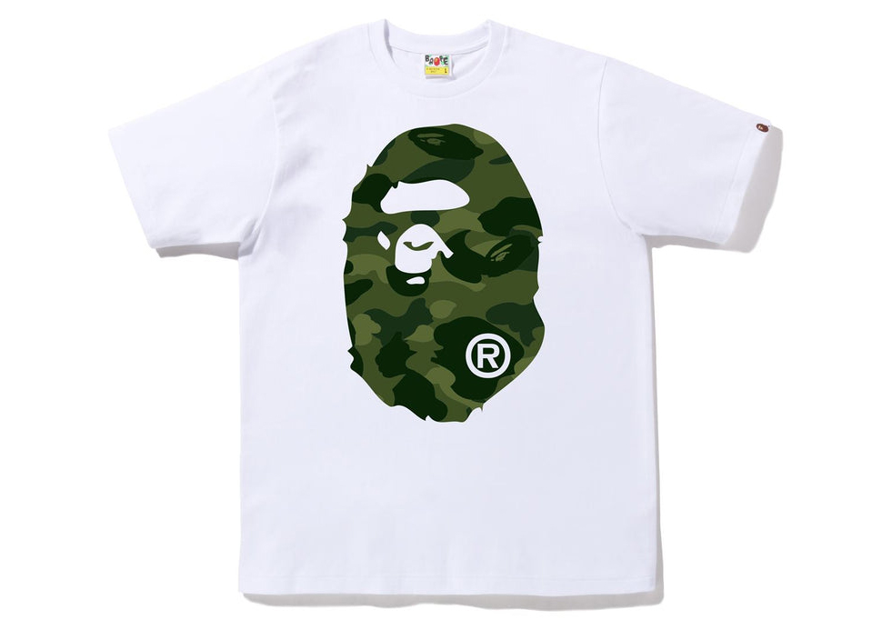好評限定品BAPE Color Camo Big Ape Head Tee Tシャツ/カットソー(半袖/袖なし)