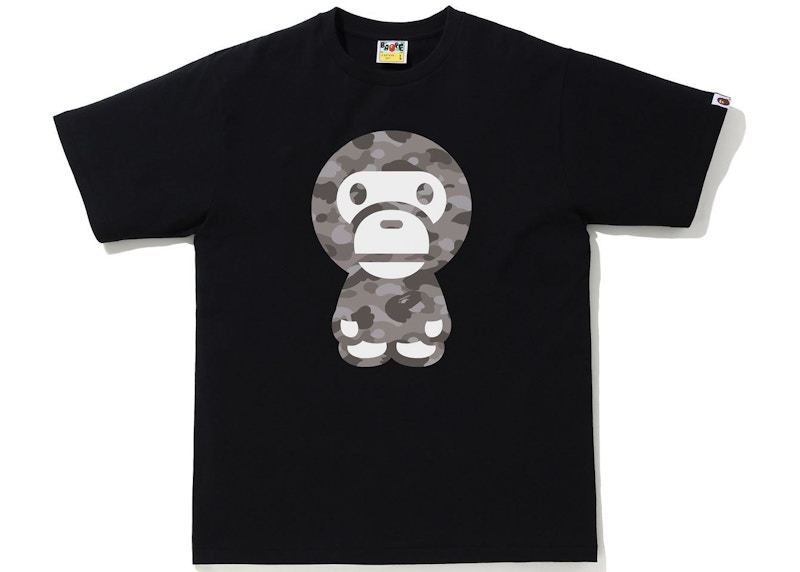 BAPE Color Camo Big Baby Milo Tee Black/Gray SS21