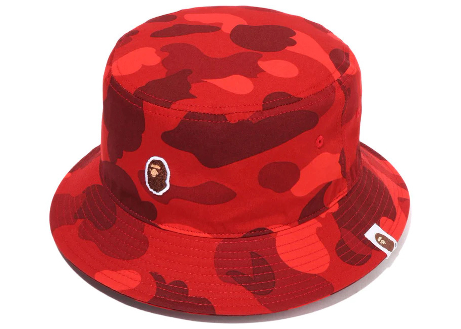 BAPE Color Camo Bucket Hat (FW23) Red Men's - FW23 - US