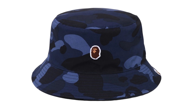 BAPE Color Camo Bucket Hat Navy