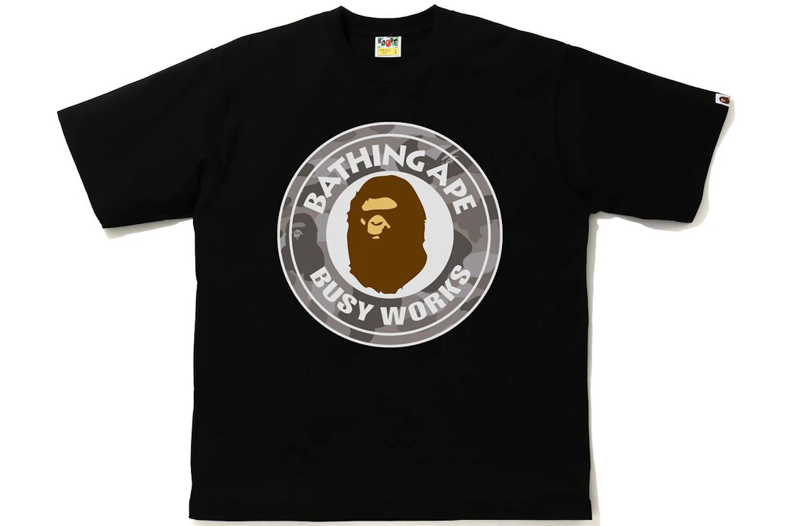 BAPE Color Camo Busy Works Relaxed Fit Tee Black/Gray