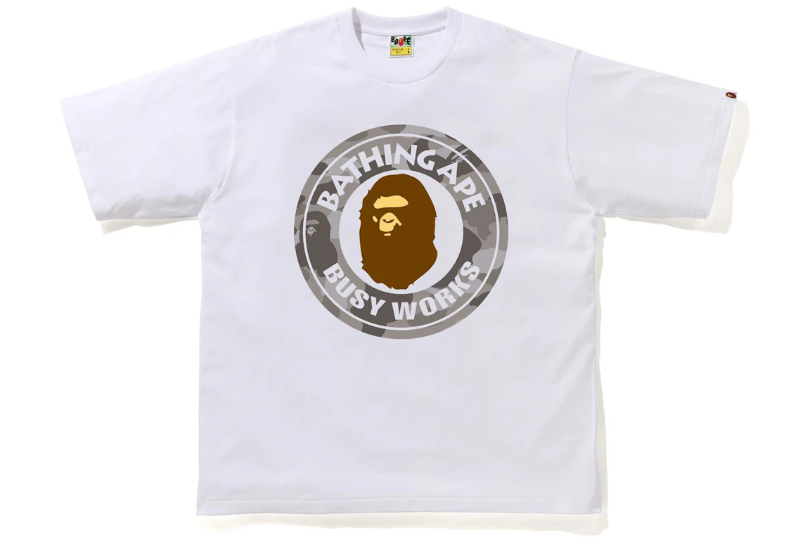 BAPE Color Camo Busy Works Relaxed Fit Tee White/Gray