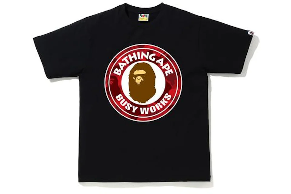 BAPE Color Camo Busy Works T-Shirt (SS20) Black/Red