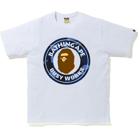 BAPE Color Camo Busy Works T-Shirt (SS20) White/Navy - SS20 Men's - US
