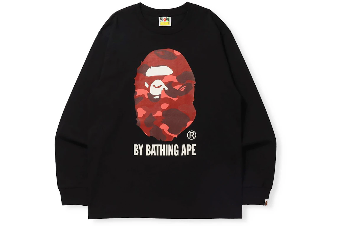 BAPE Color Camo By Bathing Ape (Online Exclusive) L/S Tee (FW21) Black/Red