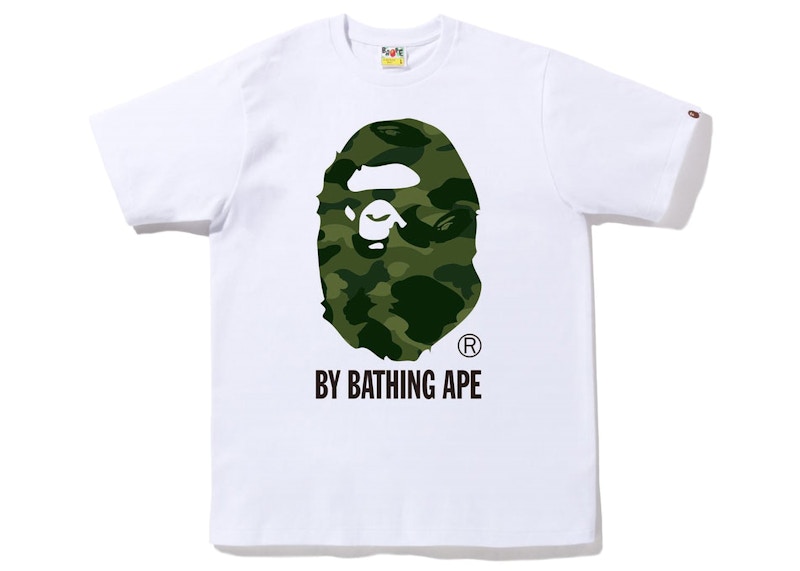 Pre-owned Bape Men's Camo By Bathing Ape Tee Shirt (fw22) In White Green