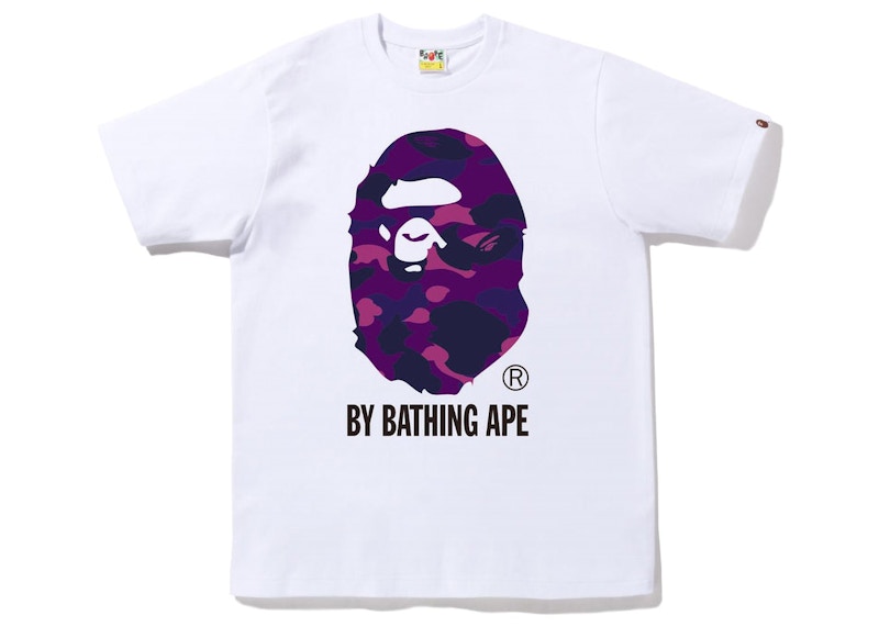 Pre-owned Bape Men's Camo By Bathing Ape Tee Shirt (fw22) In White Purple