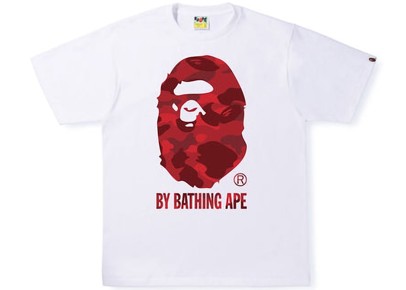 BAPE Color Camo By Bathing Ape Tee SS22 White Red