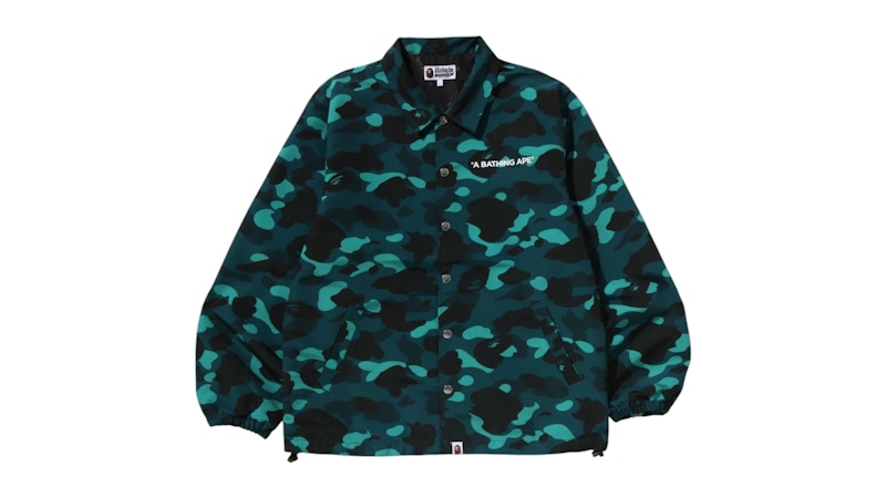 BAPE Color Camo Coach Jacket Green