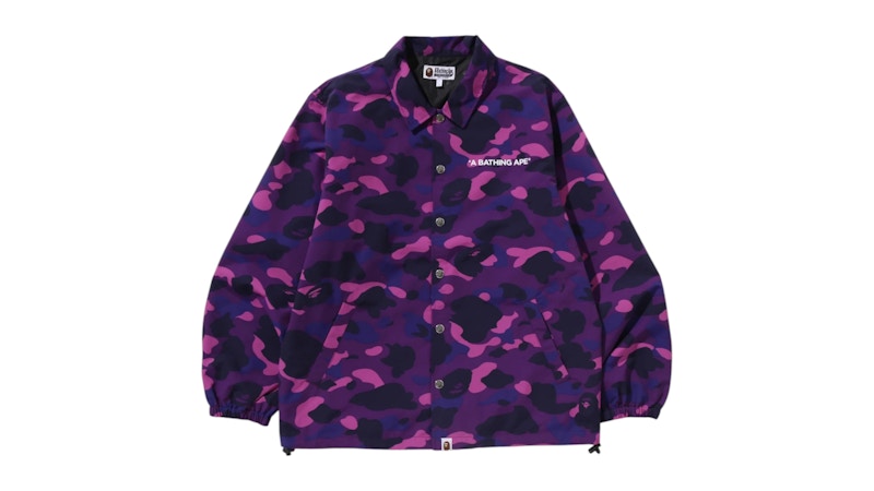 BAPE Color Camo Coach Jacket Purple