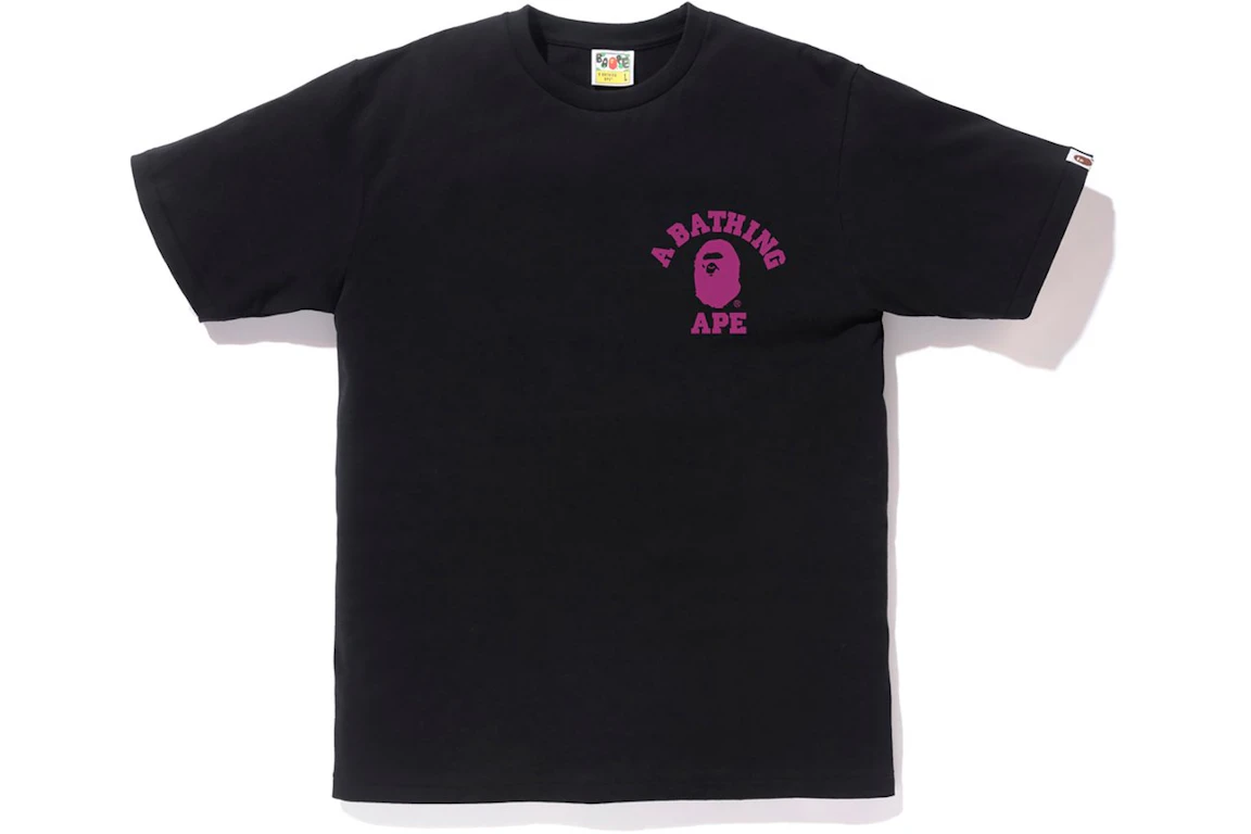 BAPE Color Camo College ATS Tee Black/Purple