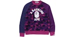 BAPE Color Camuflaje College Cuello Redondo (SS25) Violeta