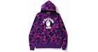 BAPE Color Camo College Pullover Hoodie Purple/Pink