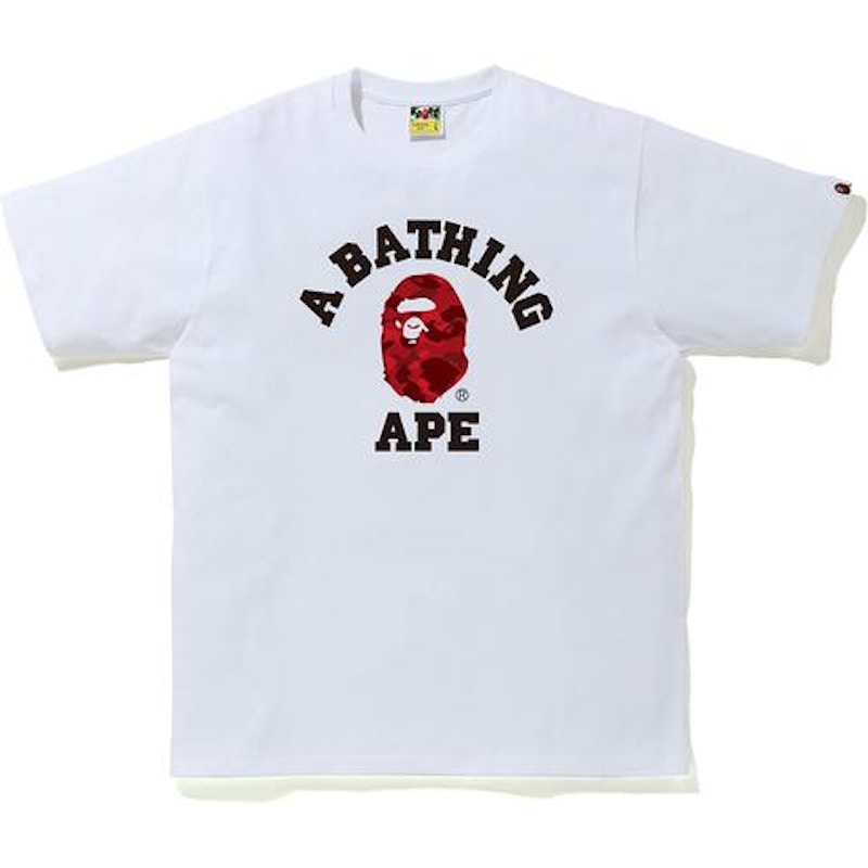 bape red tee