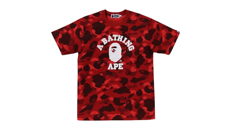 BAPE Color Camo College Tee (FW25) Red