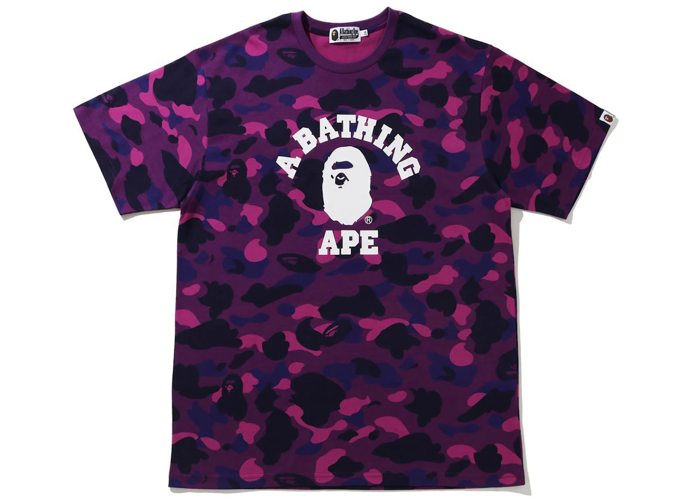 Bape Color Camo College Tee Ss21 Purple Ss21 Bape Color Camo College Tee Ss21 Purple Ss21