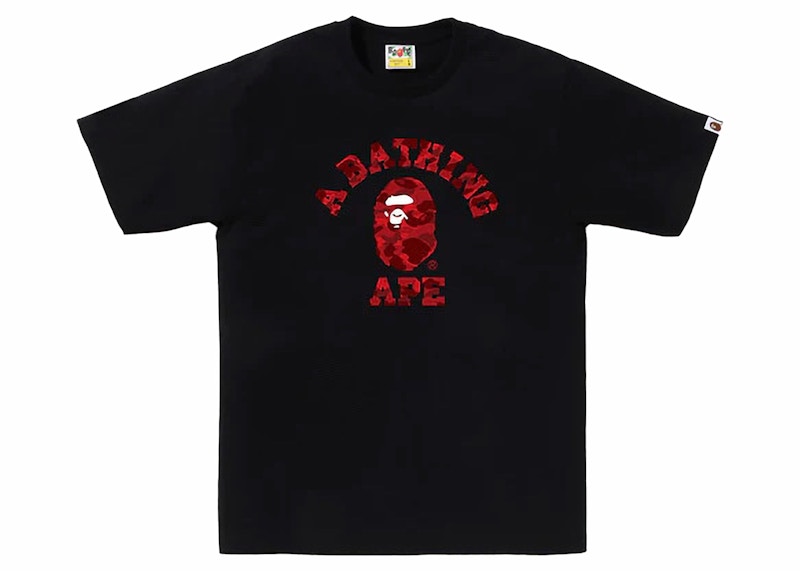 Bape flame college store tee