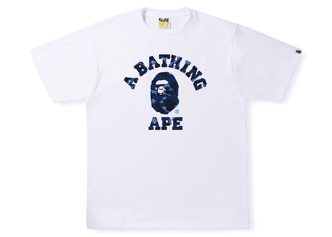 BAPE Color Camo College Tee White Navy