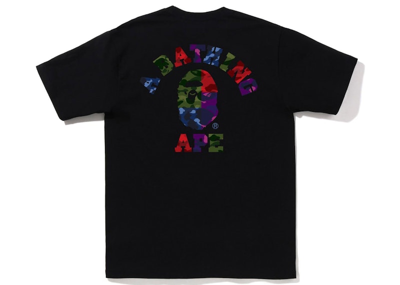 BAPE ABC Camo Crazy College ATS Tee Black Men's - FW23 - US