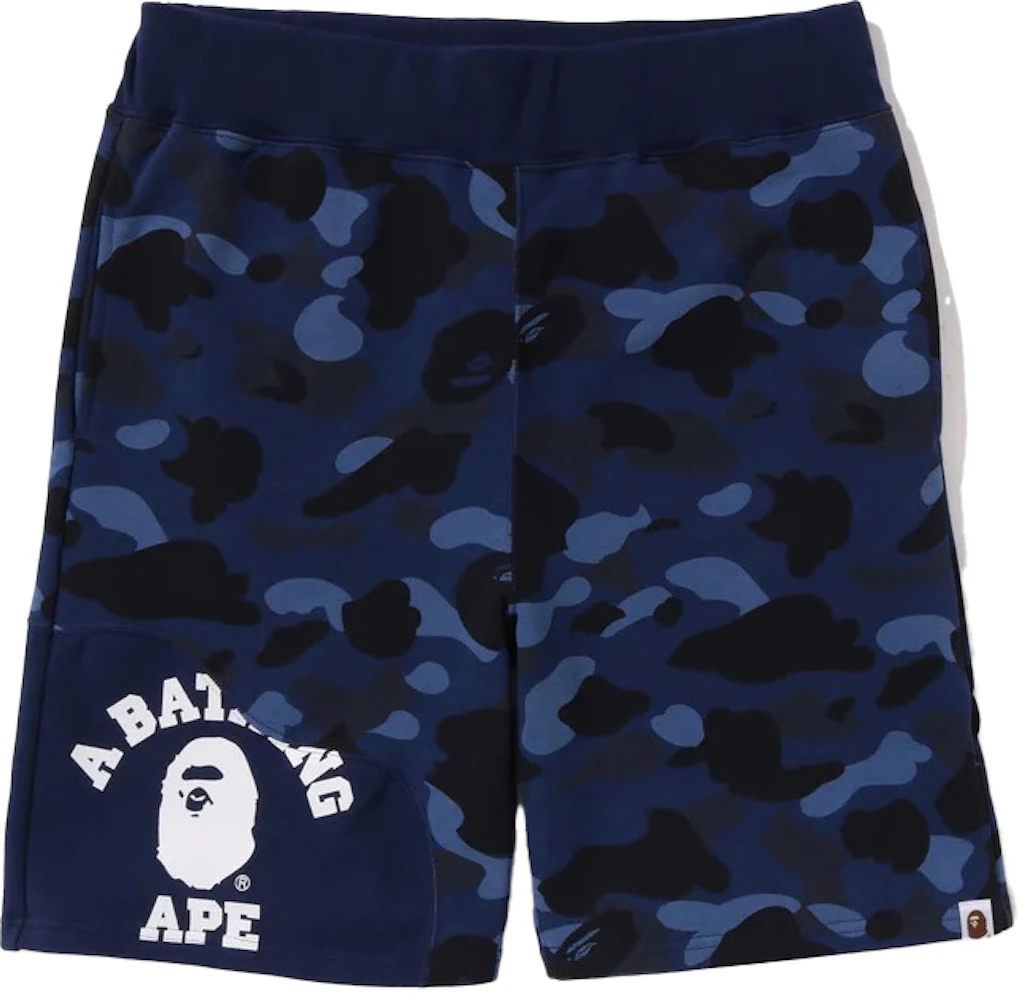 BAPE Color Camo Cutting Sweat Shorts Navy Men's - SS23 - US