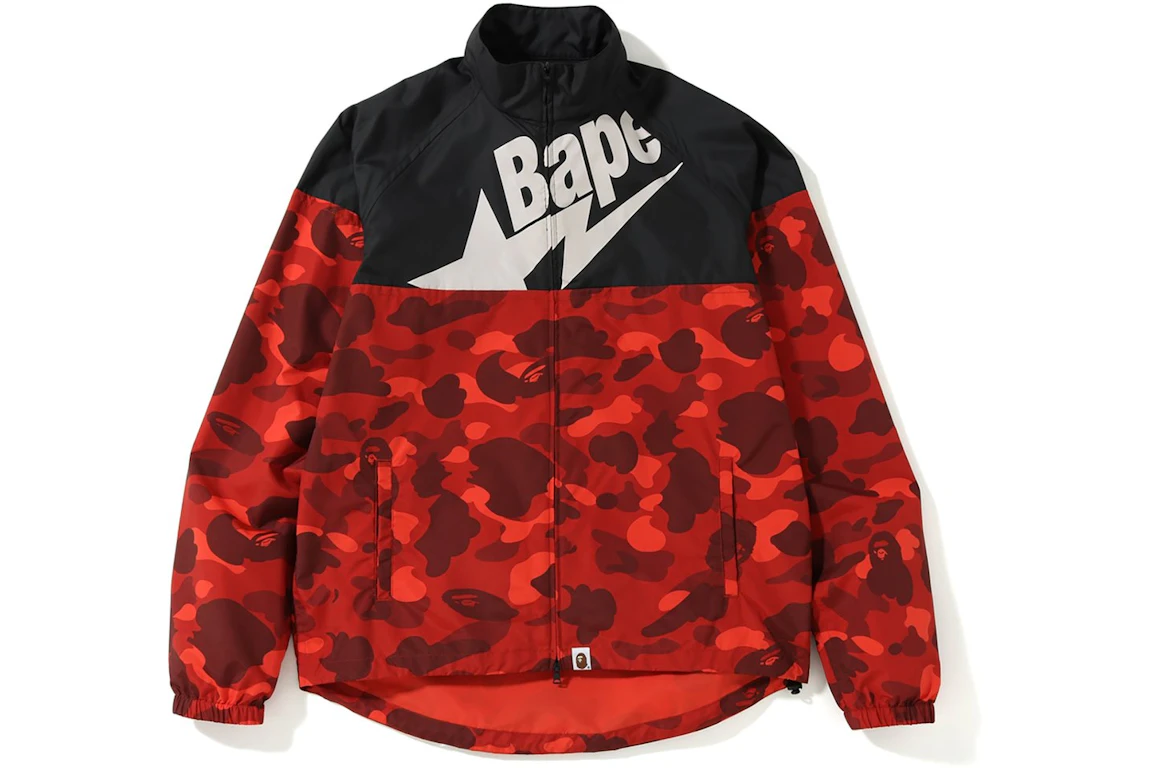 BAPE Color Camo Cycle Jacket Red