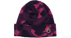 BAPE Color Camo Knit Cap Purple