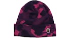 BAPE Color Camo Knit Cap Purple