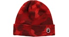 BAPE Color Camo Knit Cap Red
