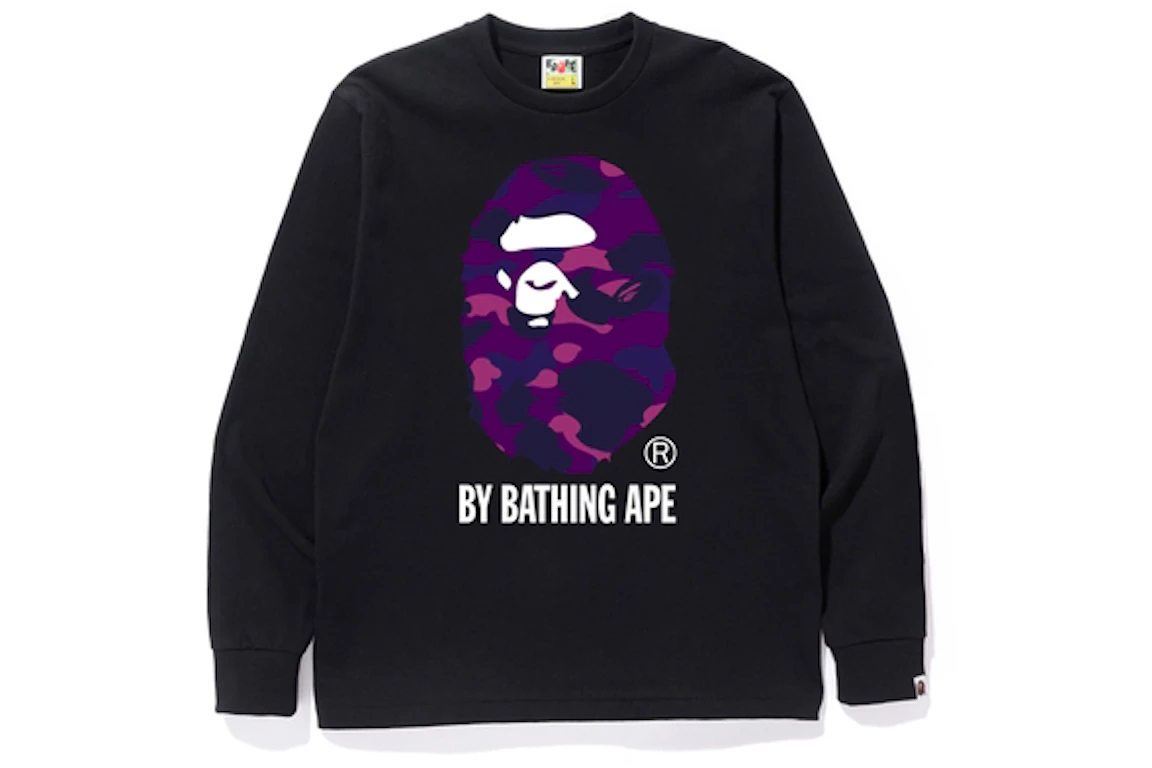 BAPE Color Camo L/S Tee Black/Purple