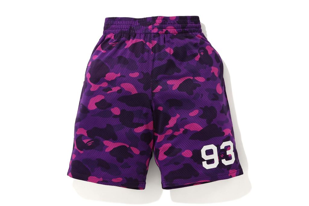BAPE Color Camo Mesh Basketball Shorts Purple Men's - US