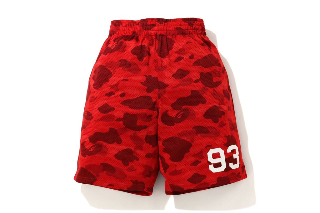 Bape shorts red store and camo