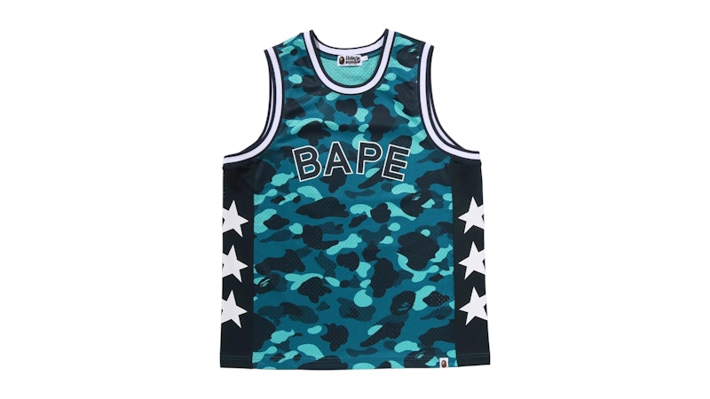BAPE CAMO タンクトップ BAPE Color Camo Mesh Multi Logo Relaxed Fit Tank Top Green Men's