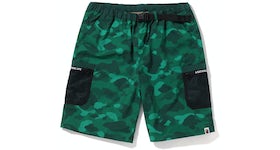 BAPE Color Camo Mesh Pocket Shorts (SS22) Green