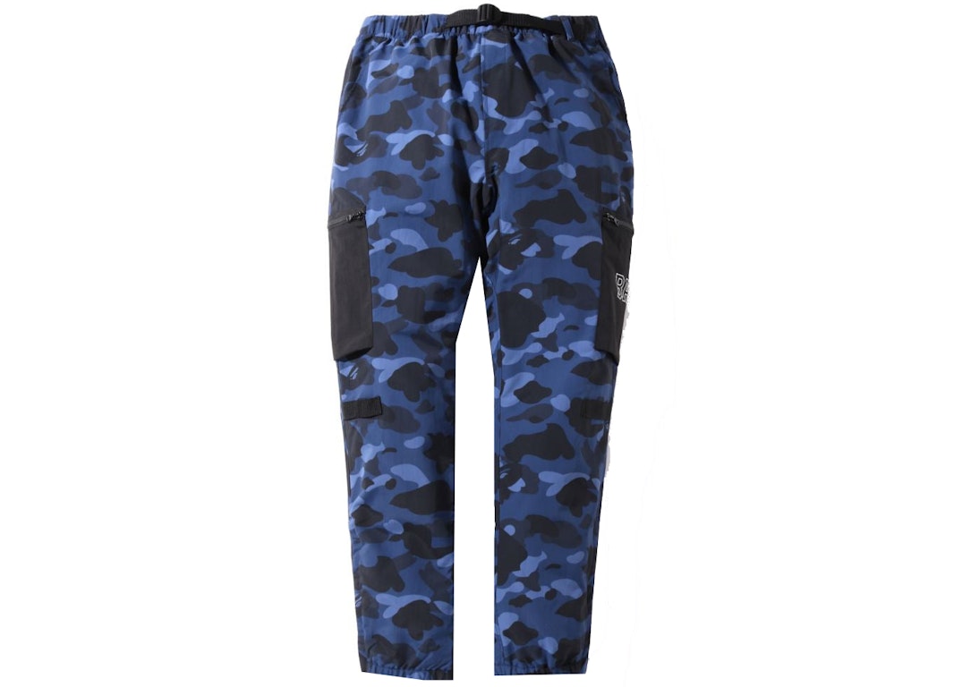 Pre-owned Bape Color Camo Military Pants Navy