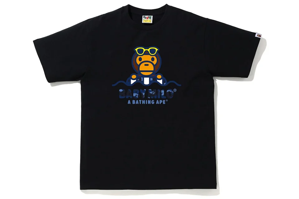 BAPE Color Camo Milo Float Summer T-Shirt Black/Blue