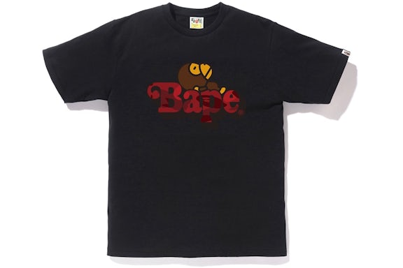 BAPE Color Camo Milo On Bape Tee Black/Red