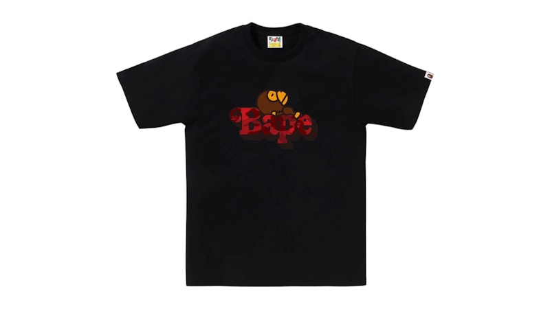 BAPE Color Camo Milo On Tee Black/Red