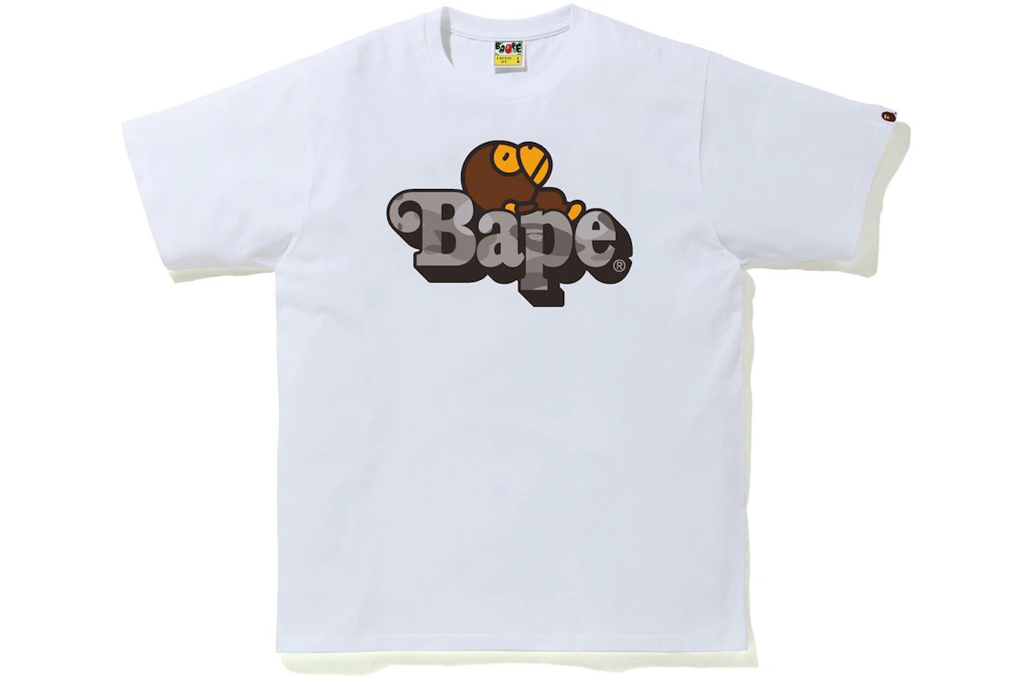 BAPE Color Camo Milo on Bape Tee White/Gray