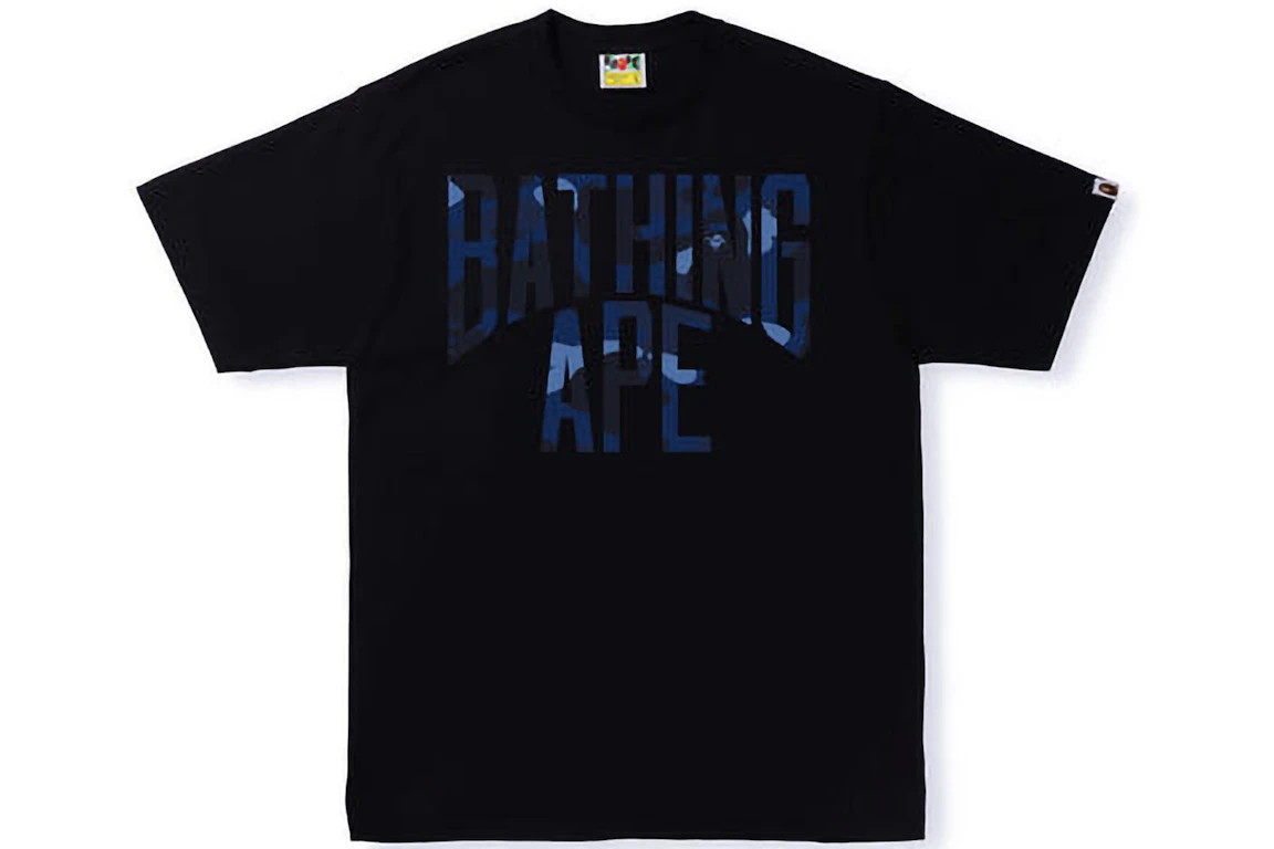 BAPE Color Camo NYC Logo Tee (SS22) Black Navy