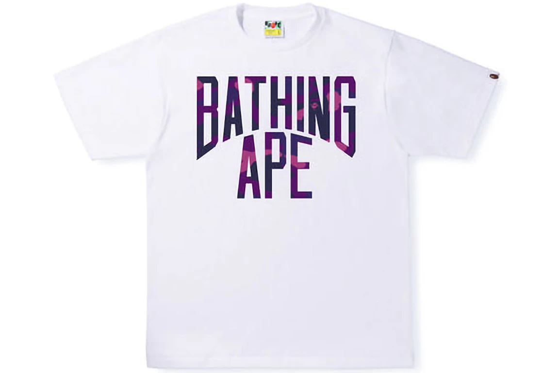 BAPE Color Camo NYC Logo Tee (SS22) White Purple