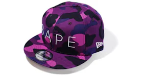 BAPE Color Camo New Era Snap Back Cap Purple